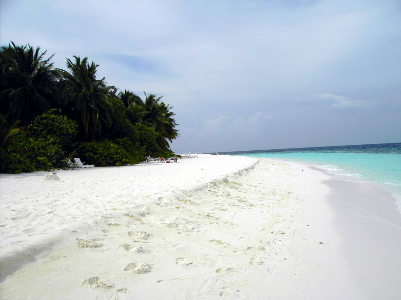 Strand auf der Riffseite