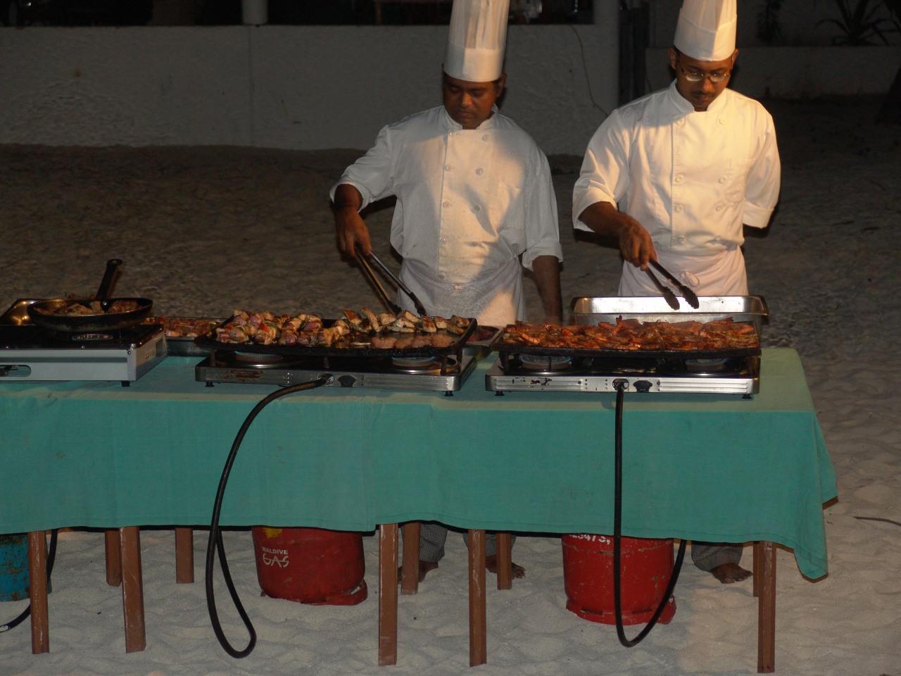 Dinner am Strand