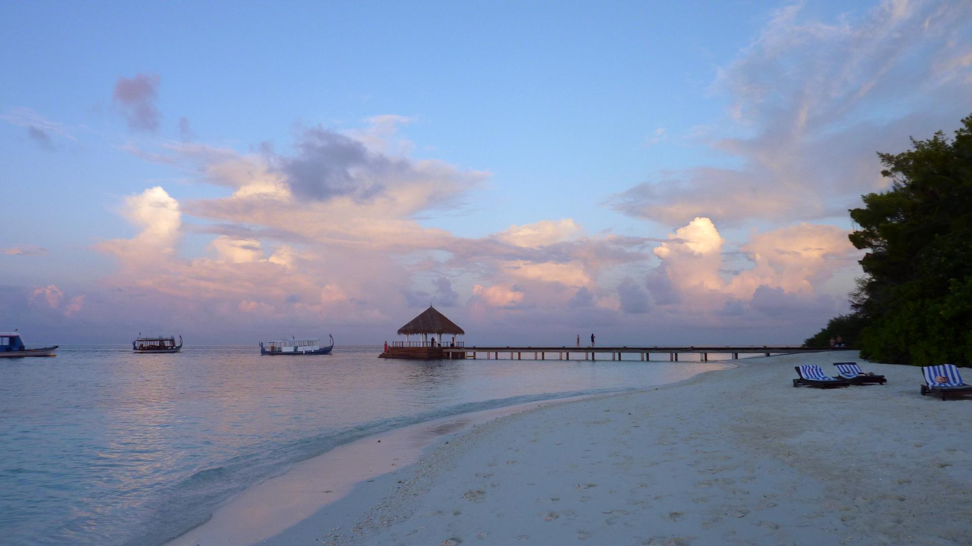 Strand Richtung Hauptsteg