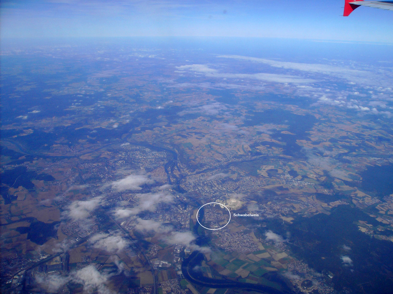 Unsere Heimat vom Flugzeug aus gesehen