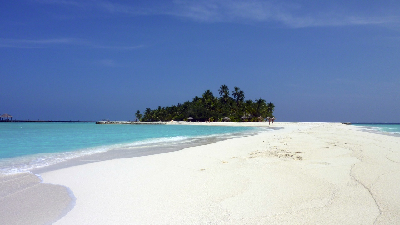 Insel von der Sandzunge aus