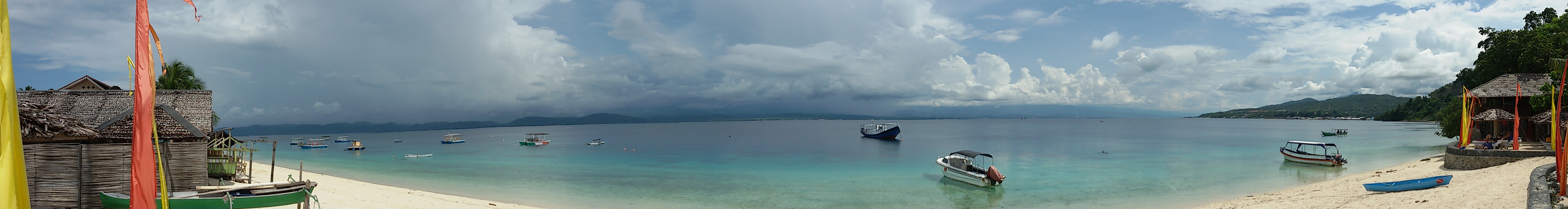 Panorama des Strandes