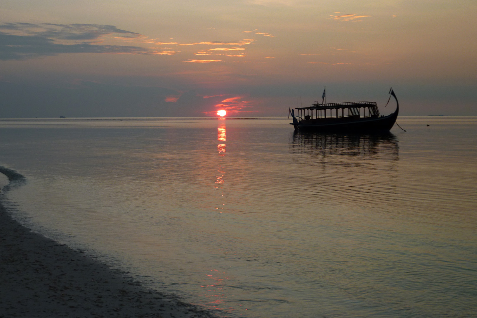 Sunset vor der Bar aus