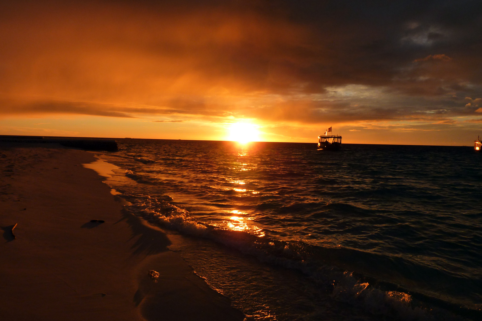 Sundown von der Bar aus