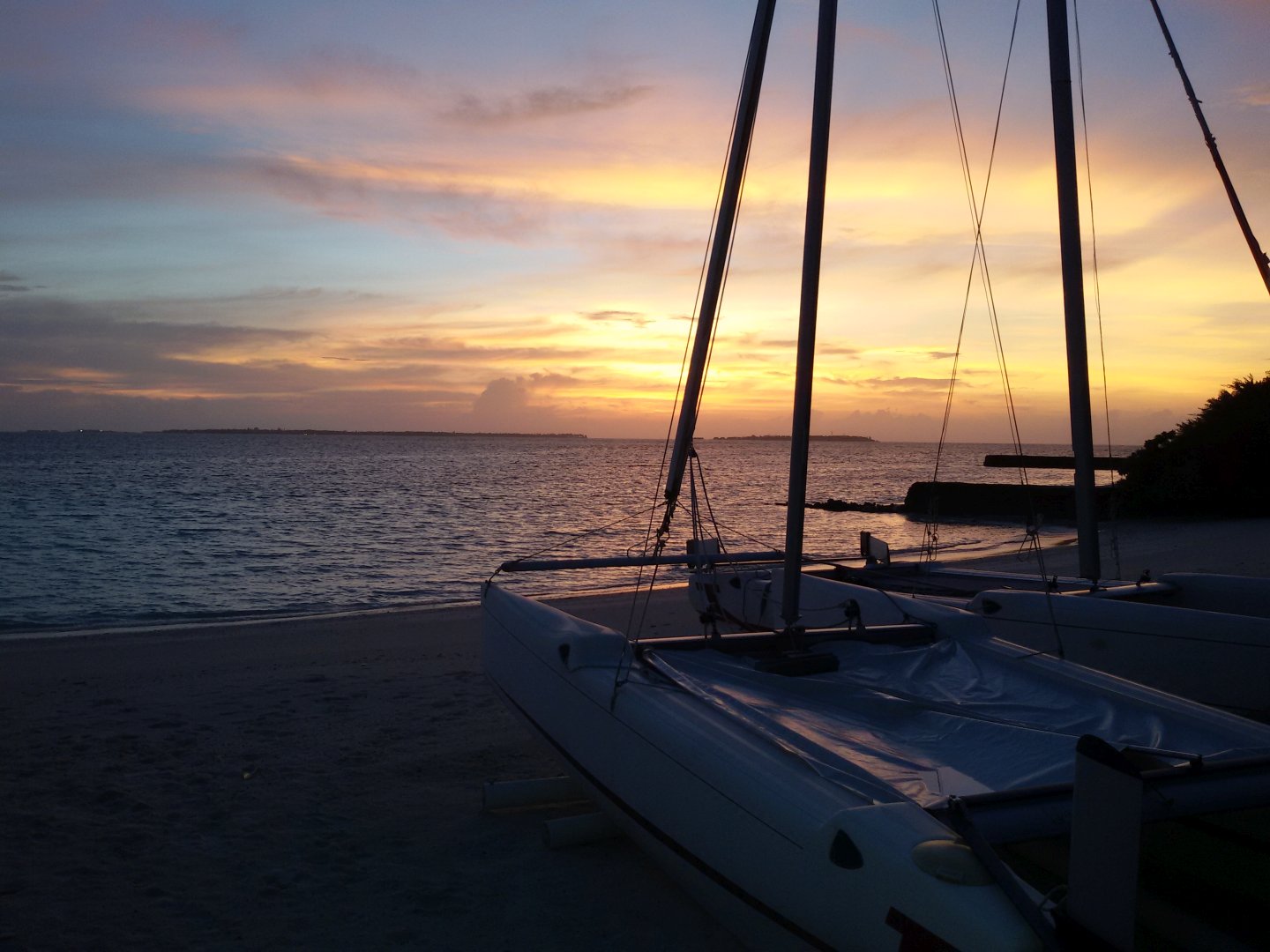 Sonnenuntergang von der Bar