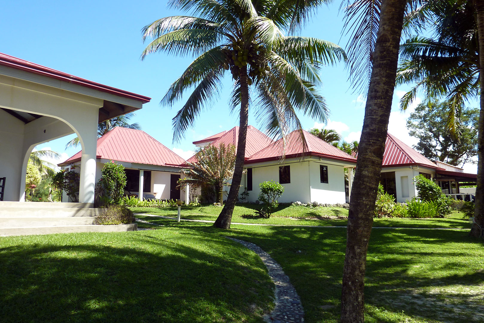 Garten mit Blick zum Haupthaus