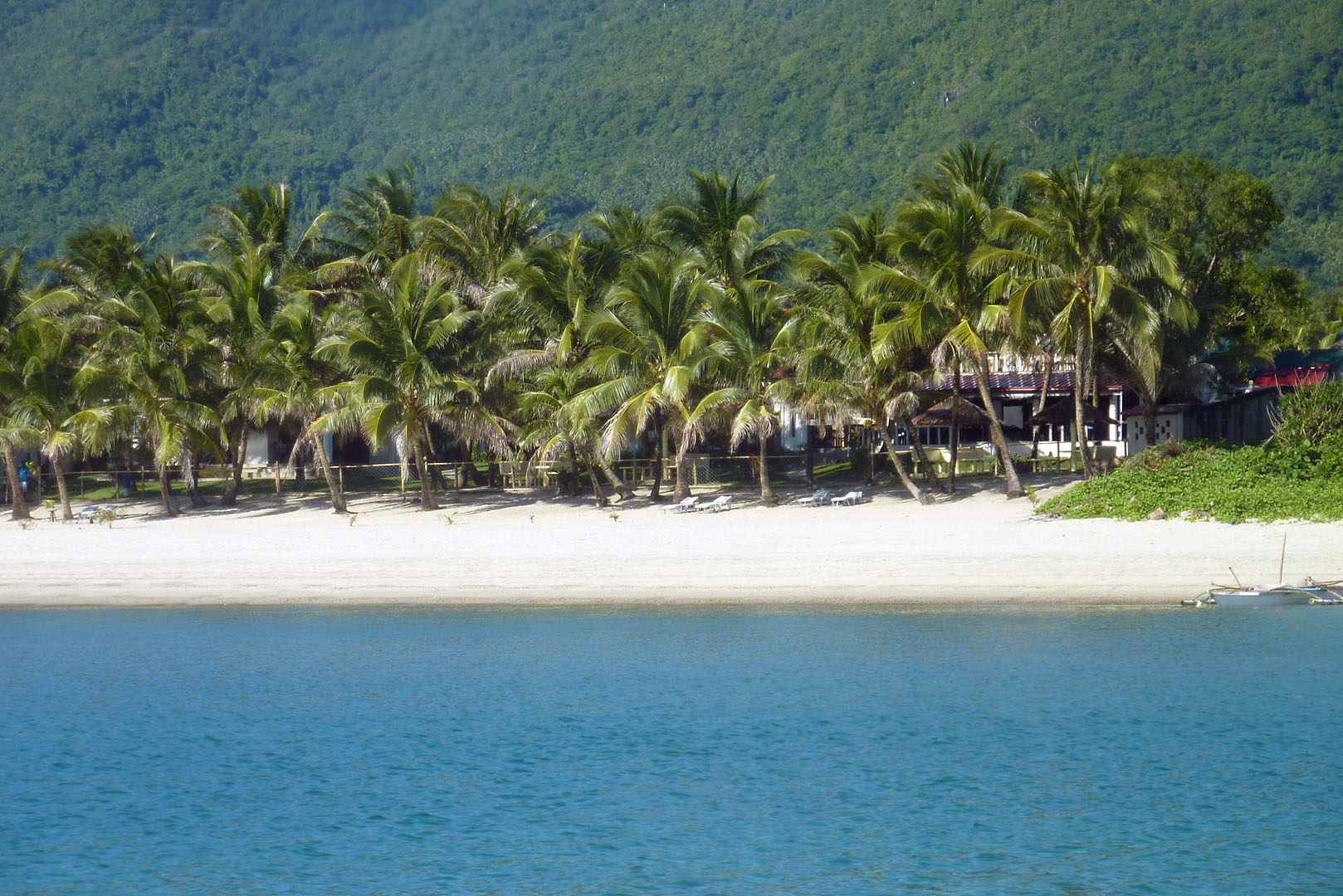 Blick auf den Hotelstrand