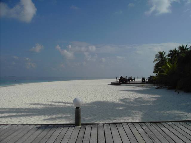 Blick auf die Terrasse der Bar