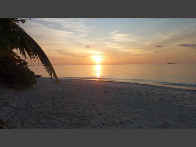 Sonnenuntergang vor unserem Bungi