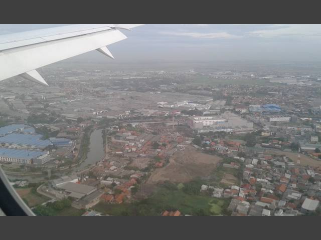 Landeanflug auf Jakarta