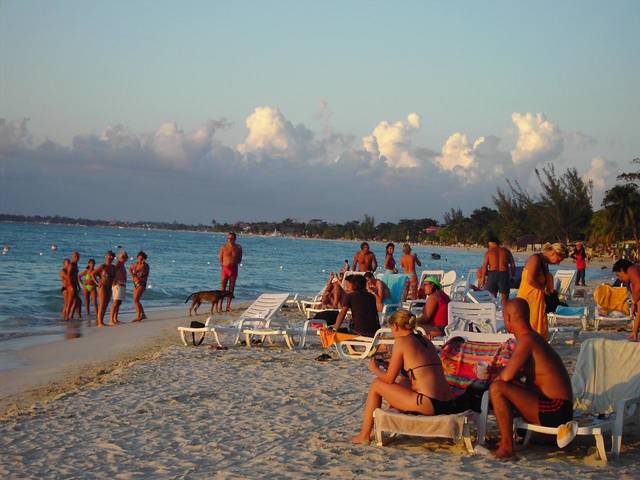 Strand beim Merrils I am Abend