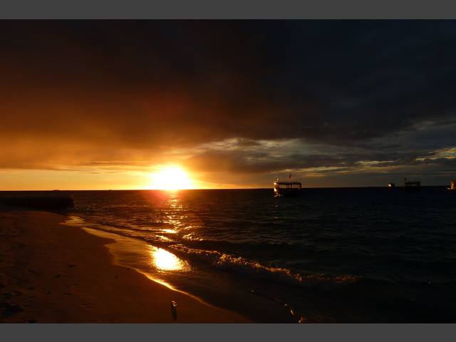 Sonnenuntergang von der Bar aus