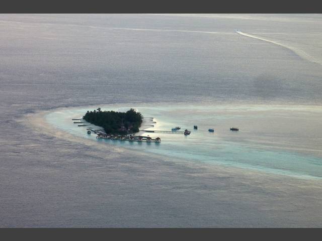 Luftbild von Maayafushi