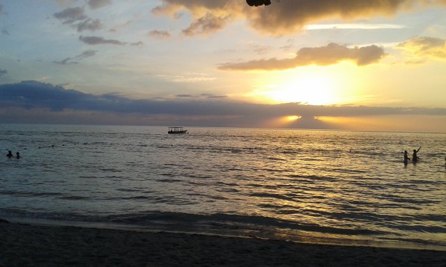 Schöner Sonnenuntergang in Negril