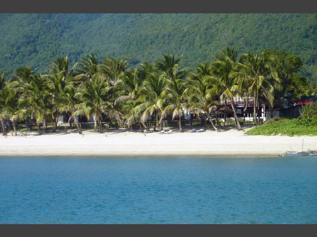 Blick auf den Hotelstrand