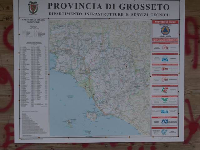 Karte der Provinz Grosseto