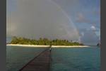 Insel mit Regenbogen