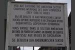 Schild am Checkpoint Charlie