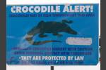 Warnung vor den Krokodilen