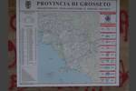 Karte der Provinz Grosseto